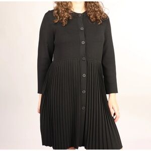 COS Black Pleated Cardigan